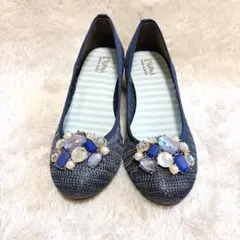 ESPERANZA ビジュー付メッシュパンプス 23 日本製 2WAYのサムネイル