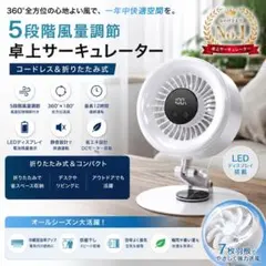ラス1☆アウトレット☆ブレードレスサーキュレーター HT-5 WH - メルカリ