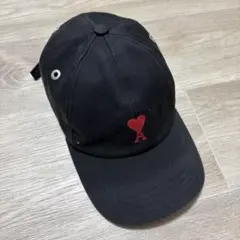AMI PARIS de Coeur エンブロイダリー キャップ ブラック - メルカリ