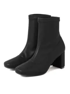 ストレッチレザーショートブーツ[ci366]