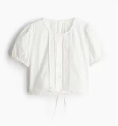 H&M プリュムティコットンブラウス