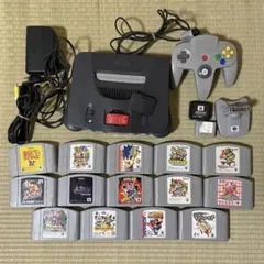 NINTENDO64 本体 ソフト14本 メモリー拡張パック まとめ売り