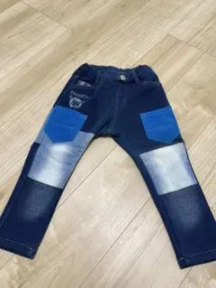 Party Party パッチワーク ロングパンツ　裏起毛