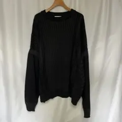 新品 YASHIKI 26ss Yukishiro Knit雪代ニット 黒2のサムネイル