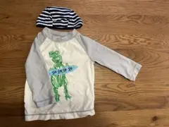 80㎝恐竜プリントラッシュガードと帽子セット