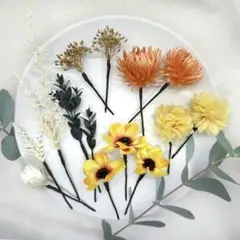 【NO.22】髪飾り 成人式 前撮り 結婚式 ドライフラワー 和装 振袖 卒業式