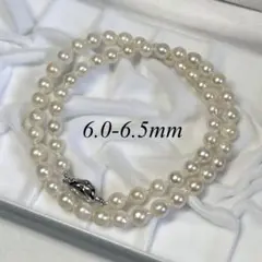 本真珠 パール ネックレス 約6-6.5mm アコヤ
