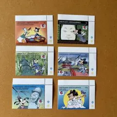ディズニー 切手 韓国 GRENADA GRENADINES 6枚
