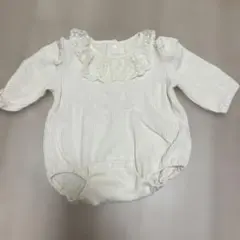 長袖ロンパース レース襟　80センチ