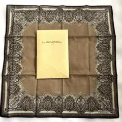 LANCEL ハンカチ ペイズリー柄 ブラウンのサムネイル