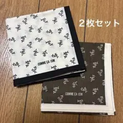 【新品・未使用】COMME CA ISM 小花柄ハンカチ 2枚セット／51✖︎51のサムネイル