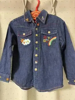 miki HOUSE デニムシャツ 100