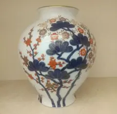 美品 木箱付き 香蘭社 古伊万里四季 花瓶 大 有田焼のサムネイル
