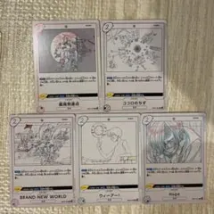 ワンピースカード　anime25th collection音楽カード　5枚売り