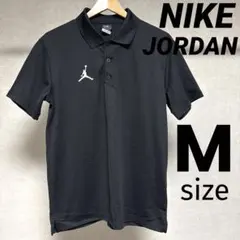 美品 NIKE JORDAN ジャンプマン 刺繍 ポロシャツ 半袖 黒 Mのサムネイル