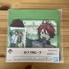 【未開封】カラフルピーチ じゃぱぱ 一番くじ ジッパーバッグ＆ステッカー