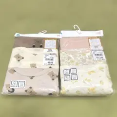 西松屋 長袖 肌着90 女の子 あったか肌着 3枚組×2セット 花柄 くま