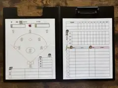 ★再改良版★新品未使用☆野球アナウンスボード☆Ａ４バインダー
