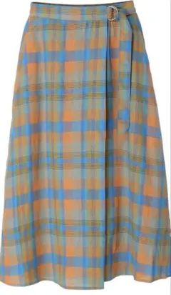 AMERICAN HOLIC ラップ風チェックスカート M