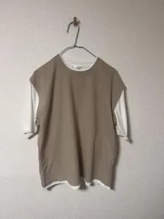 ikka レイヤードTシャツ