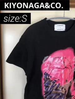 ■ KIYONAGA&CO. キヨナガ　KAMIYAMA ペイント ロゴTシャツ