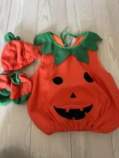 ハロウィン　コスプレ　かぼちゃ　80cm
