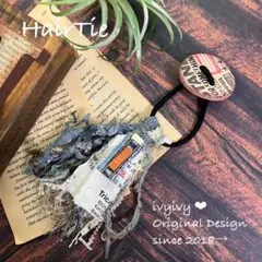 ⭕️丸革+タッセルヘアゴム