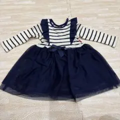 Moujonjon ストライプ ワンピース 80