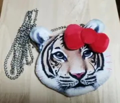 USJ タイガー キティ パスケース ショルダー ポーチ ハローキティ　トラ