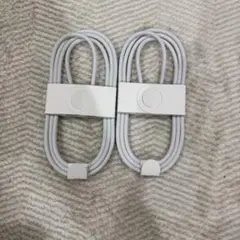 USB-C to USB-C ケーブル 2本セット ホワイト タイプＣ