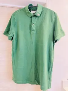 ラコステ　グリーン コットン ポロシャツ