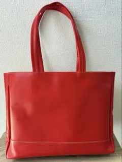 Kisora レザー トートバッグ 赤のサムネイル
