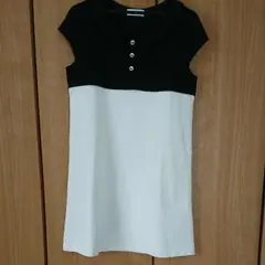 【Milk tea】授乳口付き バイカラー ワンピース