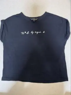 To b. by agnès b. ロゴTシャツ ブラック 38