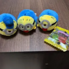 ミニオンぬいぐるみ3個 キーホルダー1個まとめ売り