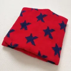 キッズスヌード 赤と青の星柄 ネックウォーマー マフラー キッズ