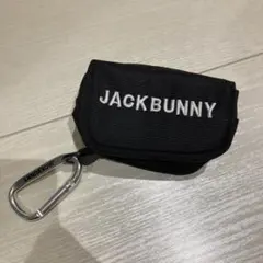 JACKBUNNY ブラック ボールポーチ カラビナ付き
