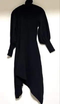 【Eimy istoire】アシンメトリーニットロングワンピ