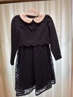 メゾピアノ　アンサンブル風　ドッキングワンピース