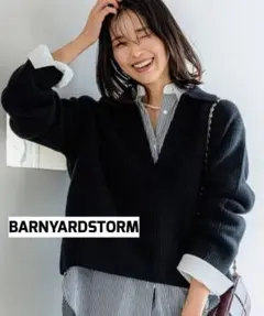 BARNYARDSTORM　カシミア混襟付きニット　バンヤードストーム