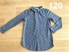 H&M キッズ　長袖シャツ ハート　120
