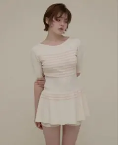 *.an*.°  Connie peplum knit set up andmary Connie peplum knit set up - メルカリ