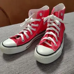 コンバース　オールスター　ハイカットスニーカー　赤　22cm