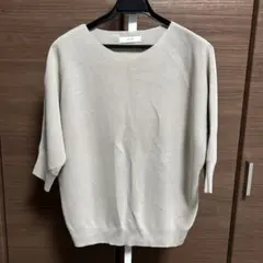 any FAM 半袖ニット ベージュ　サイズ4のサムネイル