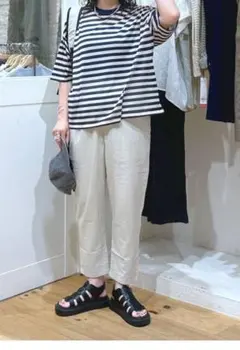 studio CLIP ほぼ未使用美品 らくらくテーパードパンツ24時間発送のサムネイル