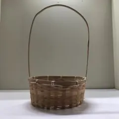 竹製バスケット 持ち手付き 竹籠 手提げかご 花器 伝統工芸品