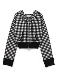 bubbles バイカラーパーカーニット