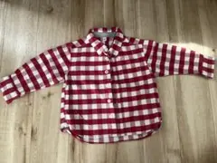 無印良品　長袖チェックシャツ　80㎝