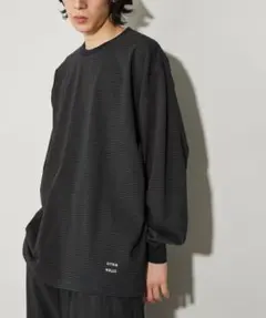 CITEN ピンボーダーロンT ブラック Lサイズ