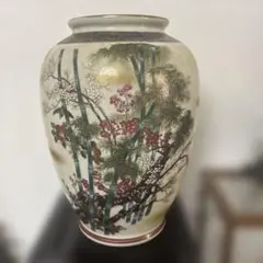 九谷焼　陶器 花瓶 竹 梅 縁起物 九谷焼 陶器 花瓶 竹 梅 縁起物 | Mercari